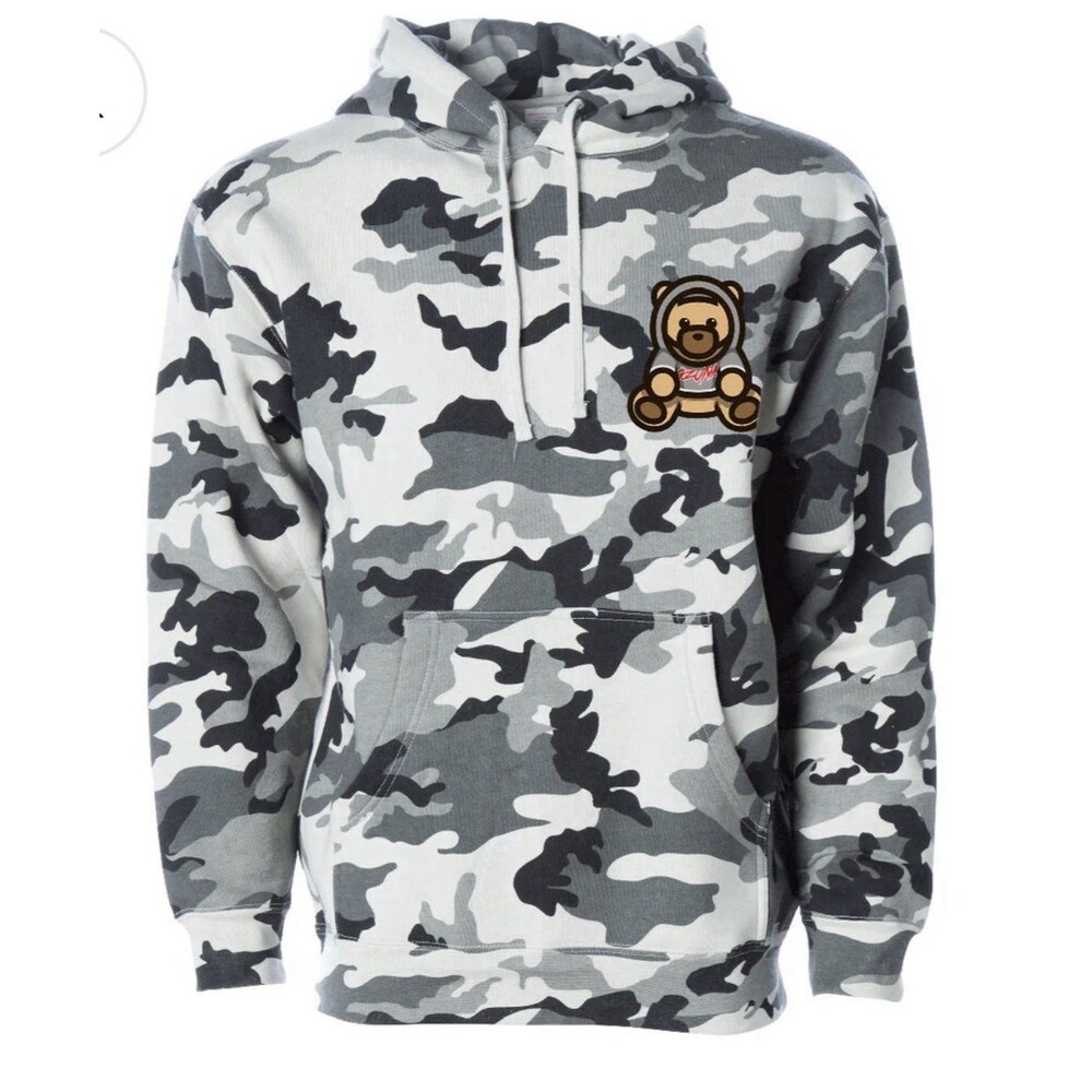 Ozuna Camo Bear Pullover Hoodie 2XL